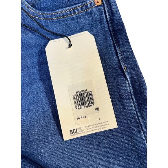 Levi’s Women’s Premium Wedgie Straight Jeans Blue High Rise Size 26 NWT - Picture 11 of 15